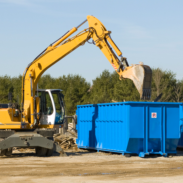 what size residential dumpster rentals are available in Harrington